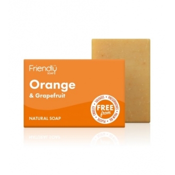 Natūralus muilas "Friendly soap" su apelsinais ir greipfrutais,